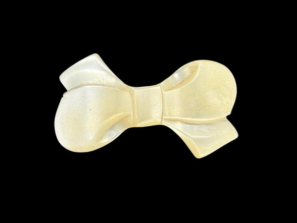 Vintage Mother of Pearl Bow Brooch