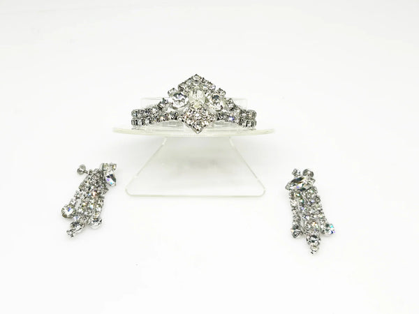 Vintage Standout Sparking Rhinestone Demi Parure
