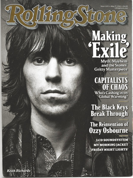 Rolling Stone, Issue 1105, dated May 27, 2010. focuses on the reissue of the band's acclaimed 1972 album, Exile on Main St. 