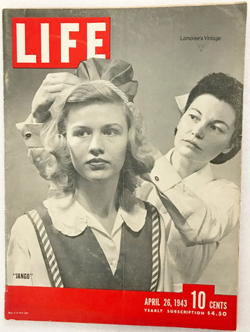 Life Magazine, April 26, 1943 - Discover wartime stories and vintage ads from WWII-era America. Features exclusive cultural and military insights. Shop now!