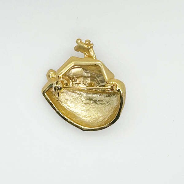 Vintage Gold Tone Noah’s Ark Brooch