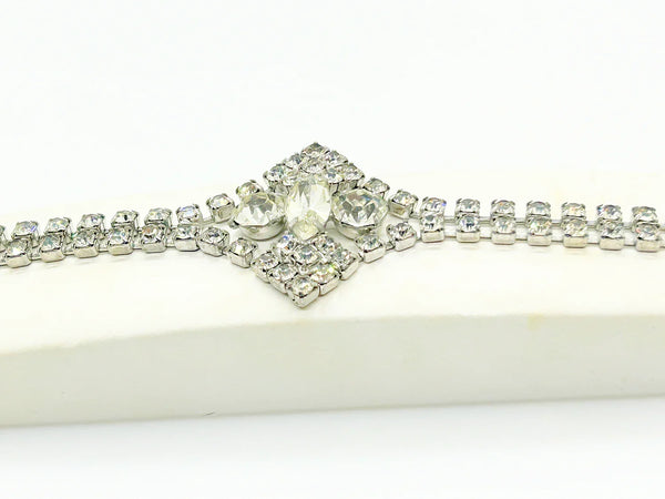 Vintage Standout Sparking Rhinestone Demi Parure