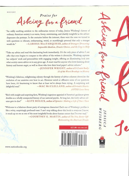 Perfect for advice column enthusiasts: our Asking For a Friend- Three Centuries of Advice Columns- Jessica Weisberg (2018)  Shop today!