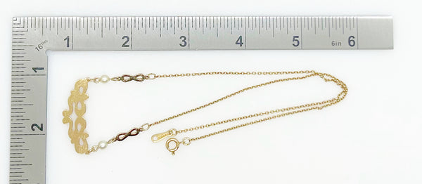 Demure Vintage Avon "Romantic Moments" Scroll Necklace (1982)