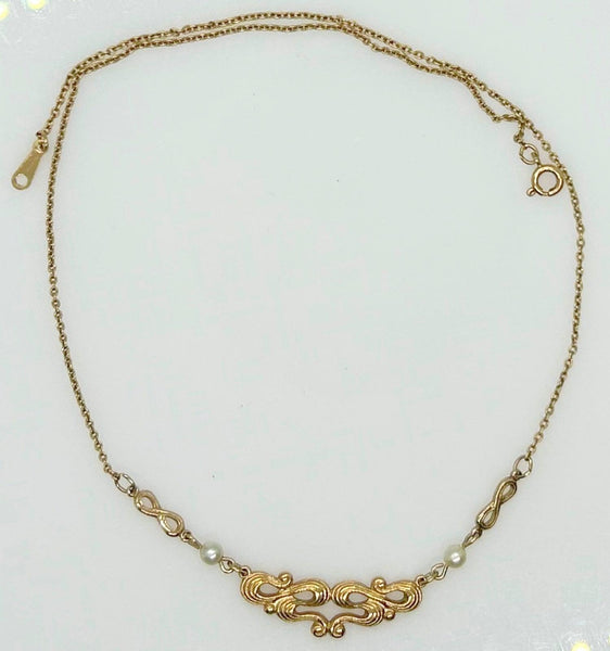 Vintage Avon Scroll Necklace