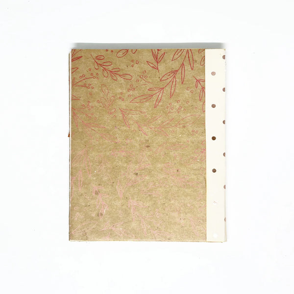 This handmade mixed media "Beautiful Reasons" mini album is a charming, butterfly-themed mini journal crafted with care and creativity. Featuring soothing shades of sand, olive green, and subtle red accents, it invites you to capture your most special memories and inspirations.