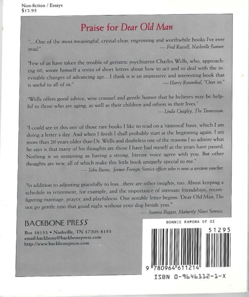 Back cover of'Bonnie Ramona of Oz' book