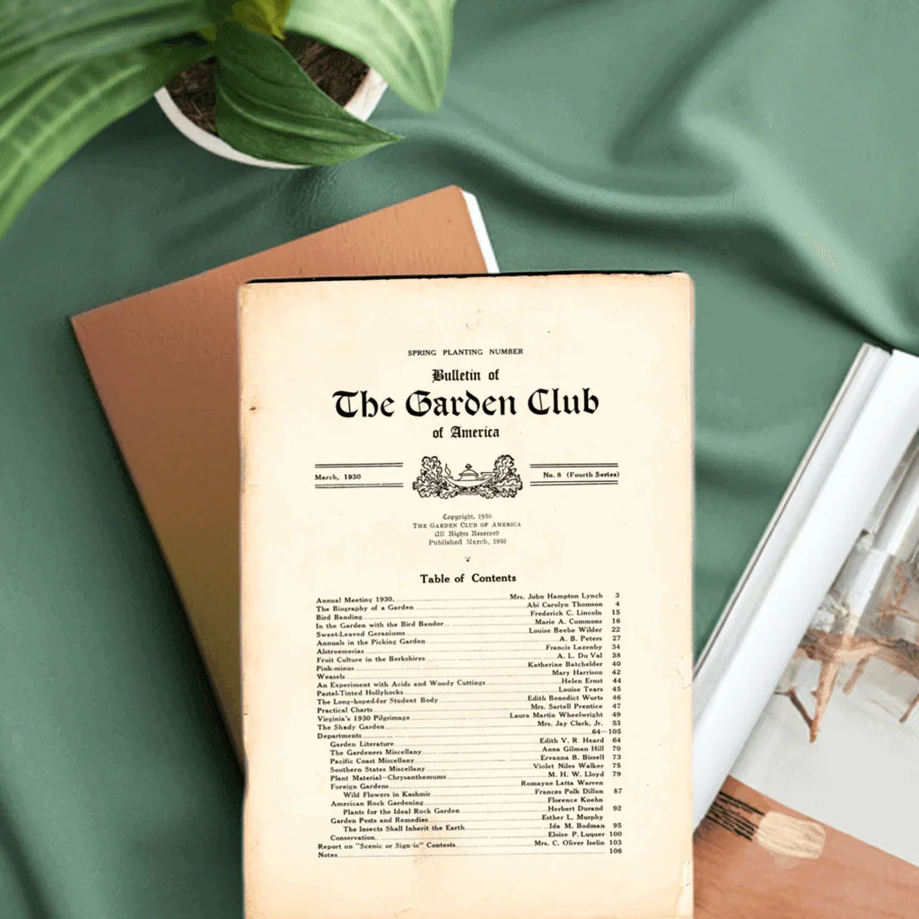 Bulletin of the Garden Club of America, March 1930 - Lamoree’s Vintage