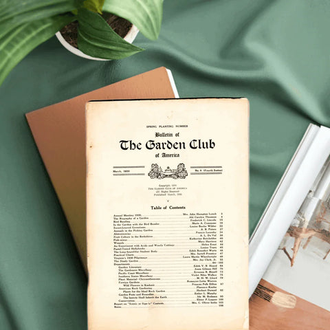 Bulletin of the Garden Club of America, March 1930 - Lamoree’s Vintage