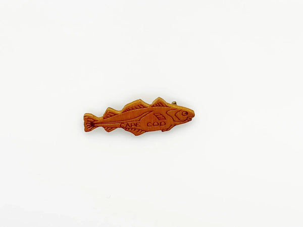 Vintage Fish Shaped Cape Cod Souvenir Pin