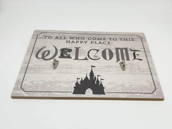 Disney Welcome Sign Disney Castle Welcome Sign Key Leashes Hook