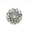 Mid-Century Clear Crystal Cluster Wreath Pin & Matching Clip Earrings Set