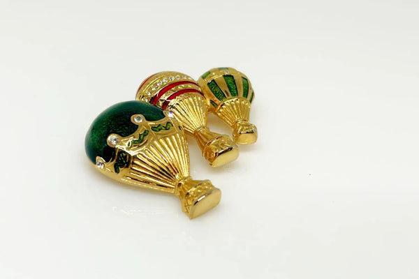 Colorful Vintage Hot Air Balloon Brooch by Bob Mackie - Lamoree’s Vintage
