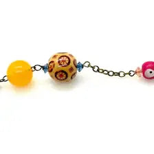 Colorful and Wild 60” Beaded Vintage Necklace - Lamoree’s Vintage