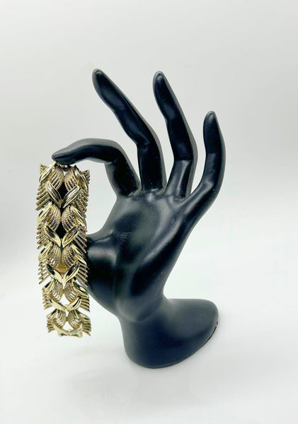 Vintage Textured Coro Pegasus Mid Century Bracelet - Lamoree’s Vintage