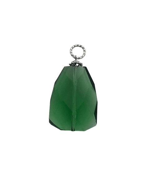 Deep Green Glass Vintage Pendant - Lamoree’s Vintage