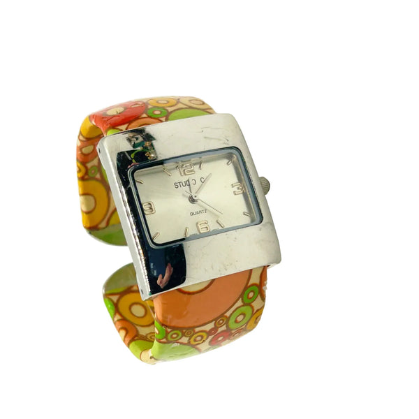 Lot "D" of Five Ladies' Non Working Watches for Parts or Repair - Vintage watch group perfect for parts or repair. Features unique cuff-style and colorful bracelet designs. Shop now!