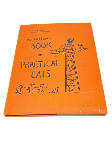 "Old Possum's Book of Practical Cats" T.S. Eliot - Discover whimsical poems about feline psychology. Includes a dust jacket edition from 1986. Shop now!