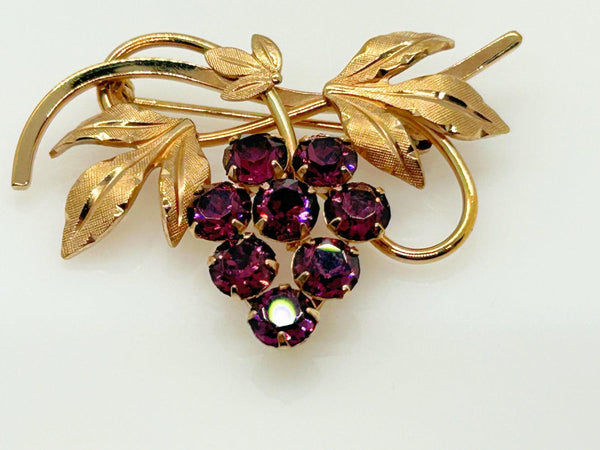 Exceptionally Pretty Van Dell 1/20 12kt G.F. Grape Cluster Brooch - Lamoree’s Vintage