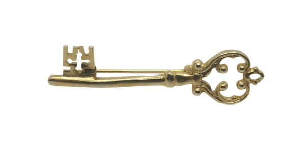 Exquisite Tiny Vintage Key Brooch - Lamoree’s Vintage