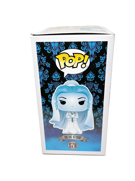 Here is Funko Pop! Constance Hatchaway (aja The Black Widow Bride)&nbsp; from Disney's The Haunted Mansion. FAC-053571- 19206. This figure was never removed from the box, and is vaulted.