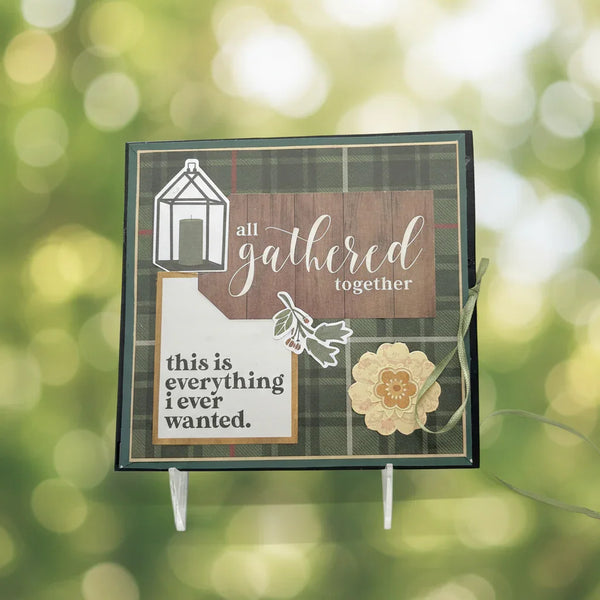 "All Gathered Together" Amazing Handmade  Mini Journal Album