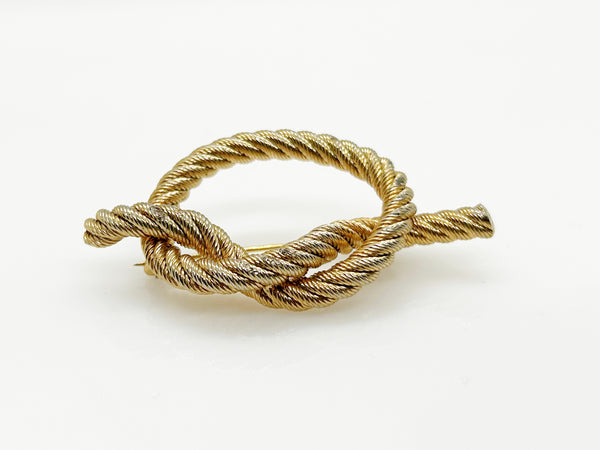 Vintage Golden Knot Brooch