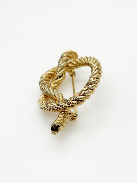 Vintage Golden Knot Brooch