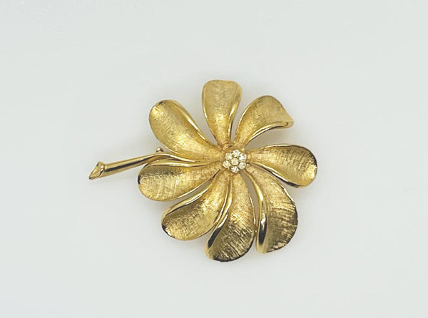 Golden Flower with Long Petals Vintage Brooch - Lamoree’s Vintage