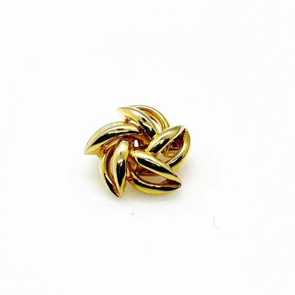 Vintage Small Gold Tone Swirl Pin - Enjoy the sleek, smooth finish on this swirl pin for a luxurious touch. Its quality and versatility make it perfect for any outfit. Shop now!