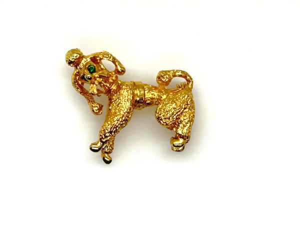 Imagine adding a touch of timeless charm and playful elegance to your everyday outfit with a vintage dog brooch that captures hearts at first glance. This delightful gold poodle brooch brings a sense of whimsy and nostalgia, evoking feelings of warmth and joy every time you wear it.