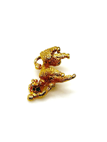 Imagine adding a touch of timeless charm and playful elegance to your everyday outfit with a vintage dog brooch that captures hearts at first glance. This delightful gold poodle brooch brings a sense of whimsy and nostalgia, evoking feelings of warmth and joy every time you wear it.