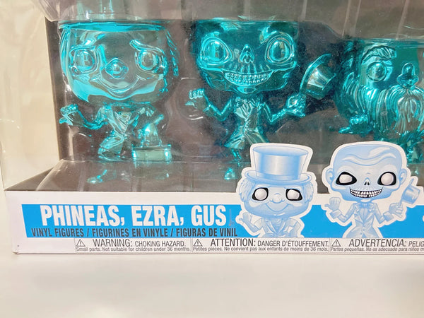 Funko pop! Disney Haunted Mansion Three pack Target Exclusive (NRFB) - Celebrate the 50th Anniversary with chrome blue Hitchhiking Ghosts. Limited edition collectible. Shop now!