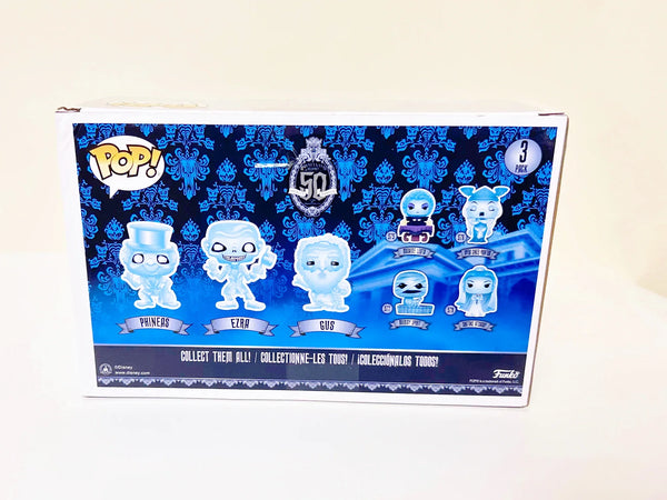 Funko pop! Disney Haunted Mansion Three pack Target Exclusive (NRFB) - Celebrate the 50th Anniversary with chrome blue Hitchhiking Ghosts. Limited edition collectible. Shop now!
