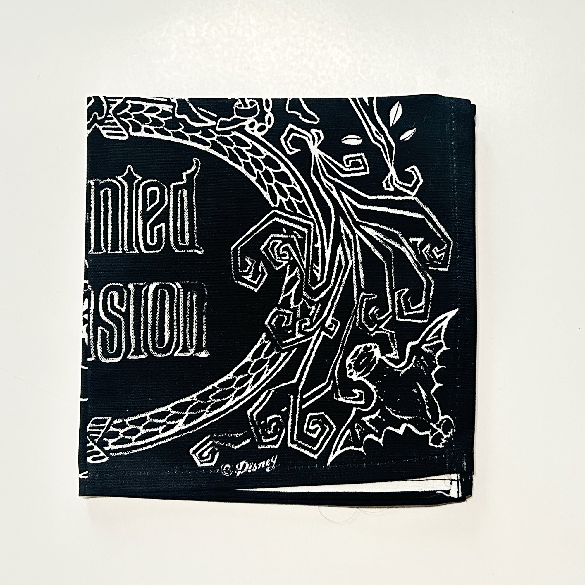 Two Disney Haunted Mansion Cotton Cloth Napkins (2014) NWT Set of 2