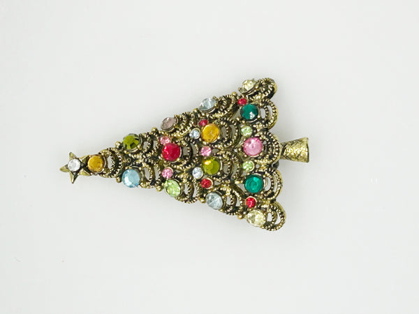 The Classic Hollycraft Christmas Tree Brooch!