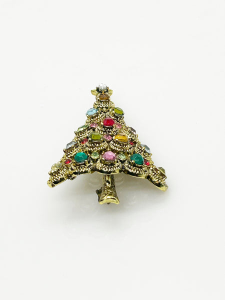 The Classic Hollycraft Christmas Tree Brooch!