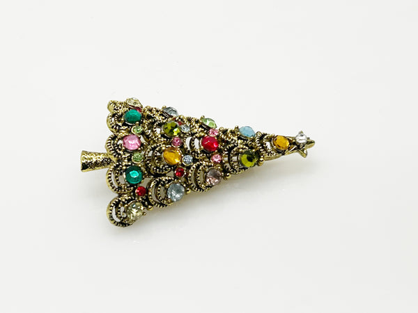 The Classic Hollycraft Christmas Tree Brooch!