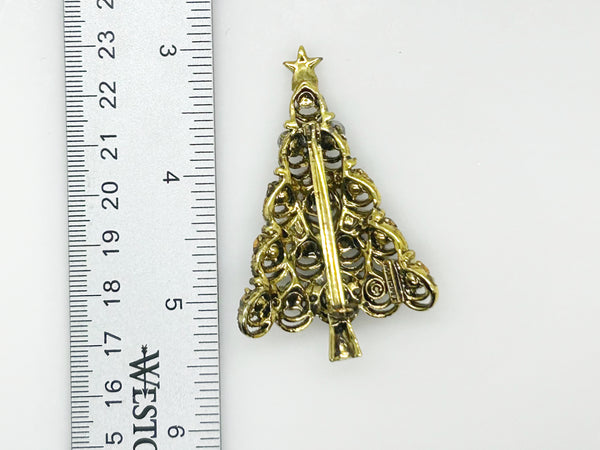 The Classic Hollycraft Christmas Tree Brooch!