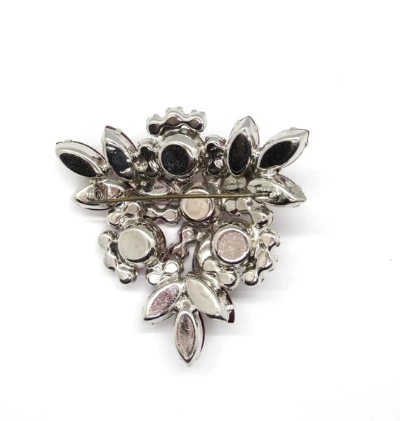 Vintage Juliana Luscious Red Cabochons Brooch
