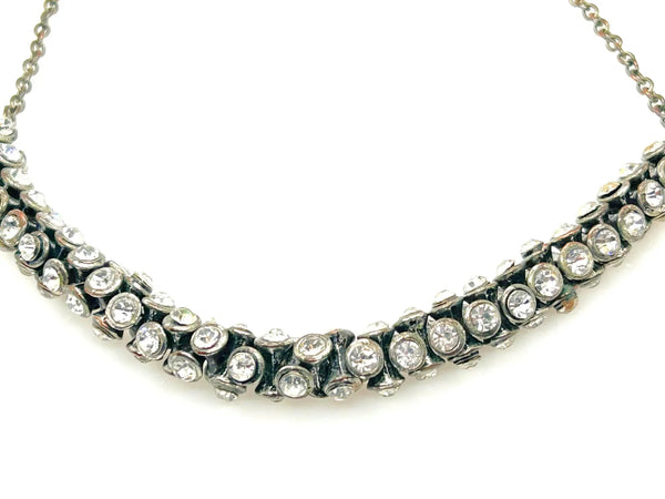 Perfect for those who appreciate quality craftsmanship: our Rolling Rhinestone Flexible Rhinestone Necklace provides elegant sparkle. Shop today