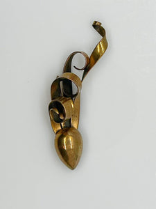 Vintage Rare Joseff Brooch of Hollywood Abstract Ribbon Brooch