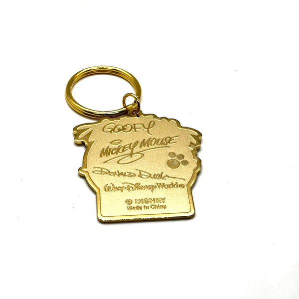 Vintage Walt Disney World You're Special metal key chain featuring Mickey, Pluto, Goofy, and Donald Duck with Kathy nameplate