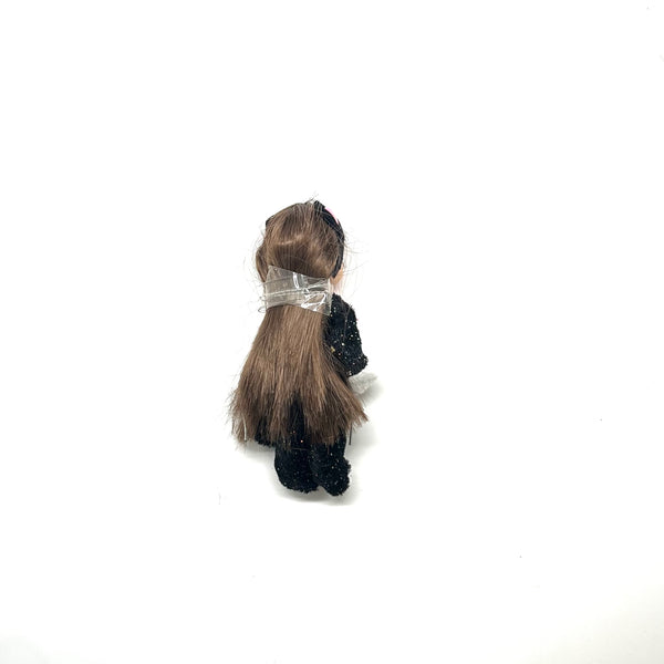 Collectible 2000s Mattel Barbie Kelly Club Halloween Party Jenny black cat doll, loose e-commerce product shot