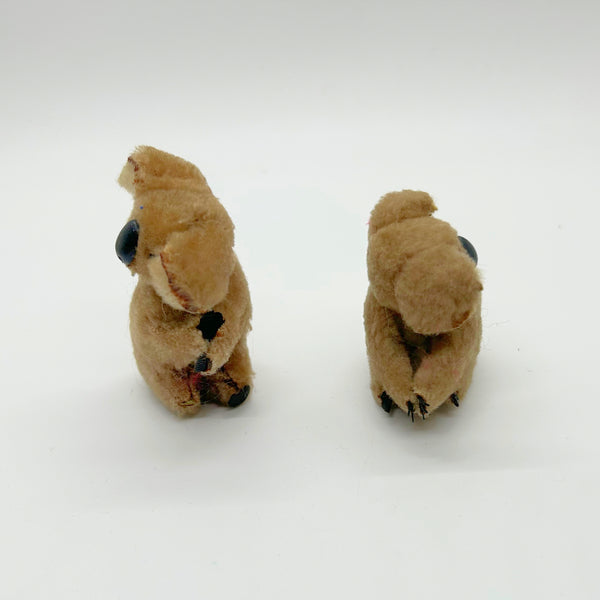 Set of Two 1970s Vintage Tiny Koala Bear Pencil Hugger Clips