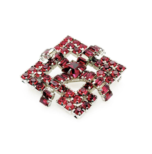 Vivid Red Brooch by Kramer of New York