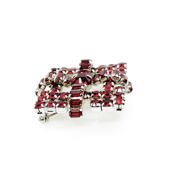 Vivid Red Brooch by Kramer of New York