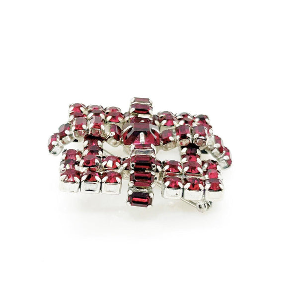 Vivid Red Brooch by Kramer of New York