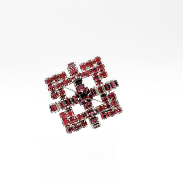 Vivid Red Brooch by Kramer of New York