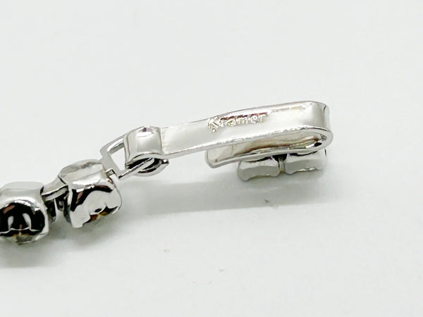 Discover the magic of this stunning vintage Superb Kramer Rhinestone Necklace, where icy brilliance meets timeless elegance. 